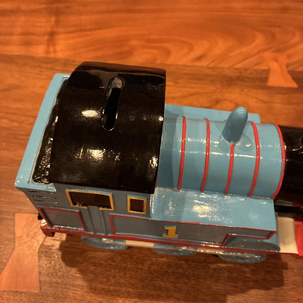 THOMAS The Train Tank Engine 1 Gullane 2014 Coin Piggy Bank Ceramic With Stopper